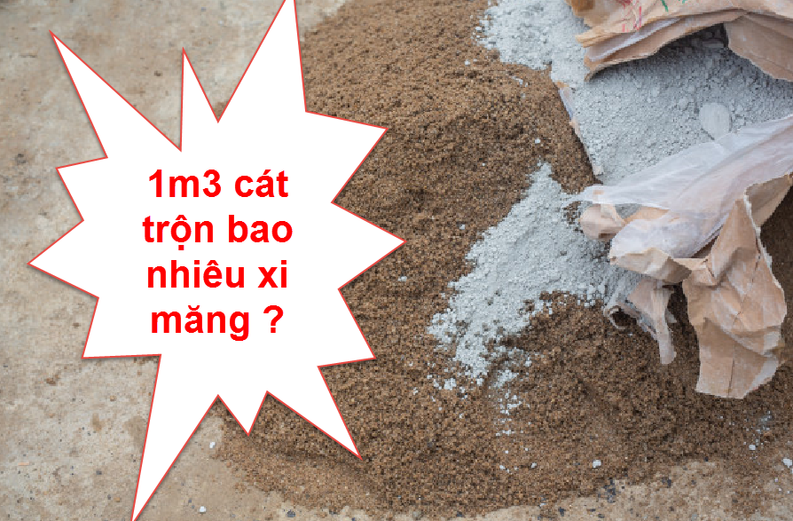 1m3 cát trộn mấy báo xi măng là đúng