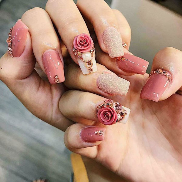 Mẫu Nail Đẹp Đơn Giản Thanh Lịch