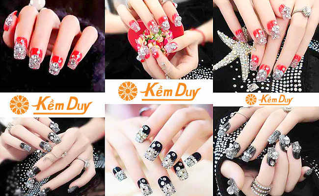 Mẫu Nail Đính Đá Đẹp Nhẹ Nhàng, Trang Nhã, Đơn Giản Mà Đẹp - CÔNG TY TNHH MTV SX TM KIM DUY