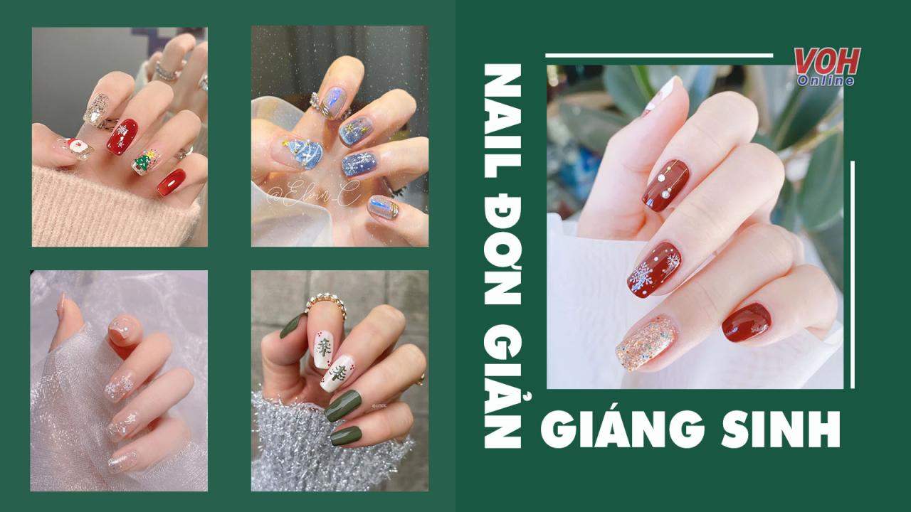 Top 75 mẫu nail đơn giản sang trọng mang đậm không khí giáng sinh