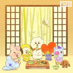 100 ý BT21 | đang yêu, hình ảnh dễ thương