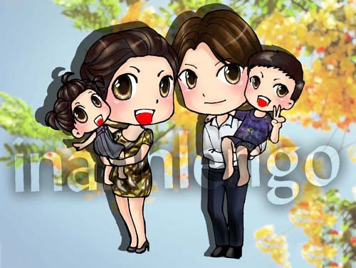 99+ Ảnh Hoạt Hình Chibi Gia Đình Hạnh Phúc Đẹp Nhất