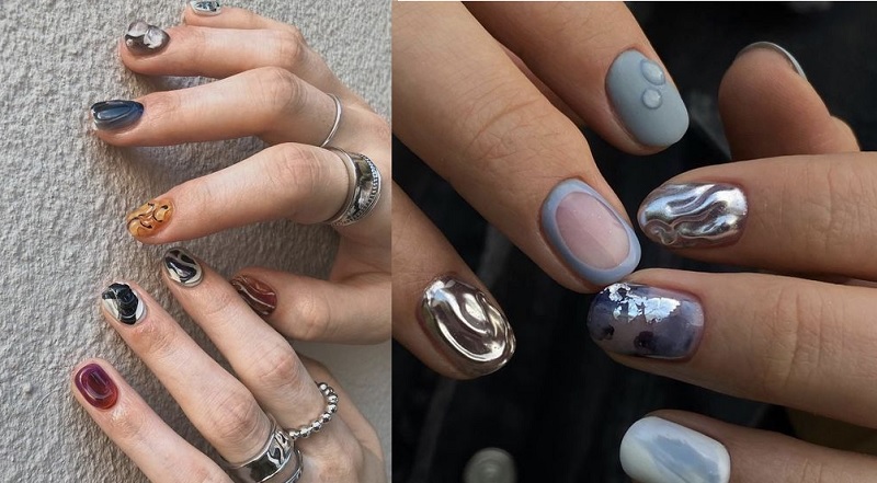 Mẫu nail đính đá sang trọng, phù hợp với nhiều sự kiện và trang phục khác nhau