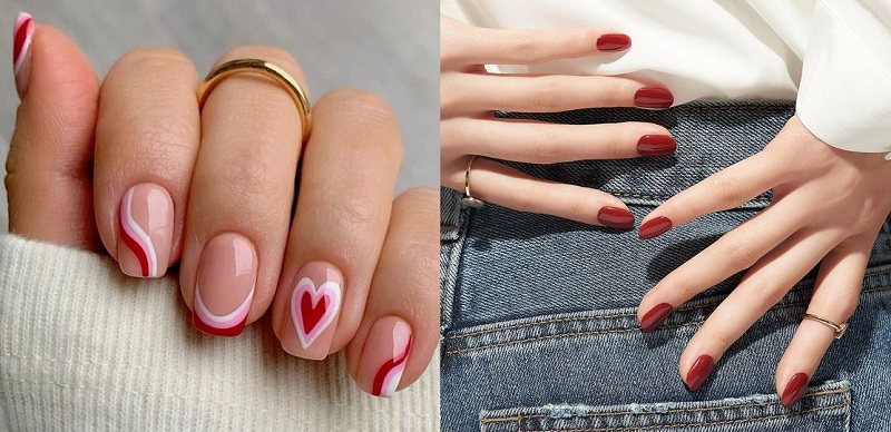 Bộ nail đỏ luôn mang đến cho các nàng cảm giác quyến rũ và nổi bật