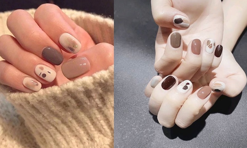 Một mẫu nail đẹp đơn giản phù hợp với học sinh, sinh viên