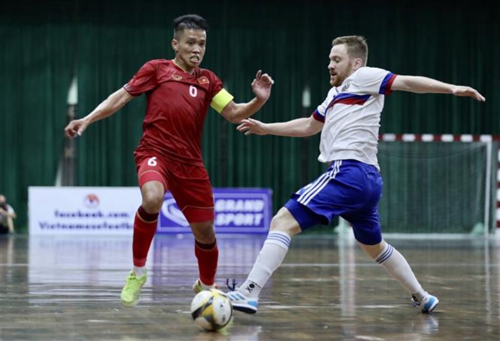 Đội tuyển futsal Việt Nam xuất sắc cầm hòa 3-3 trước tuyển futsal Nga